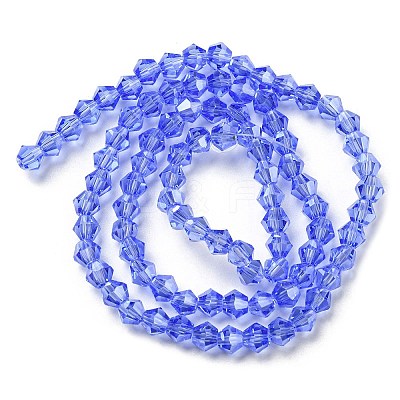 Transparent Electroplate Glass Beads Strands EGLA-A039-T3mm-A07-1