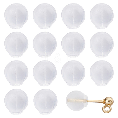 120Pcs Plastic Full-covered Ear Nuts FIND-FH0007-98-1