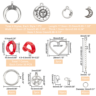 DIY Curb Chains Bracelets Necklaces Making Kits DIY-PH0009-27-1