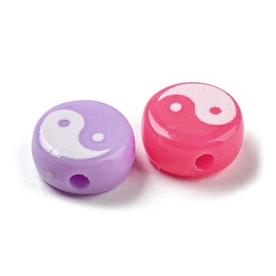 Opaque Acrylic Beads SACR-P028-01B-02-1