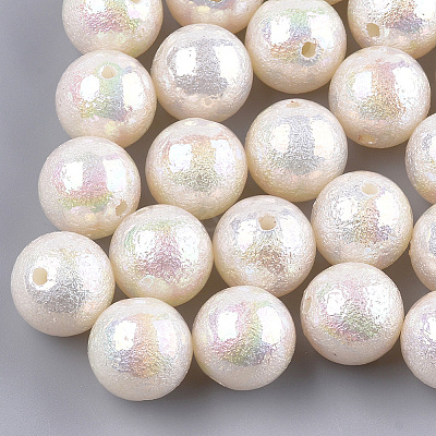 Acrylic Imitation Pearl Beads OACR-S024-15-14mm-1