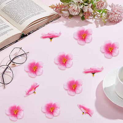 100Pcs Cloth Artificial Flower Head AJEW-GF0013-17B-1