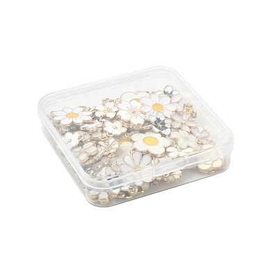 76Pcs 19 Styles Alloy Enamel Pendants ENAM-FS0004-23-1