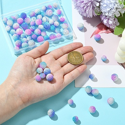 Imitation Pearl Acrylic Beads OACR-YW0002-04A-02-1
