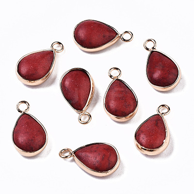 Synthetic Turquoise Pendants G-S359-279D-1