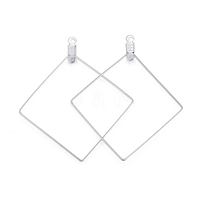 Tarnish Resistant 304 Stainless Steel Wire Pendants STAS-L238-076P-1