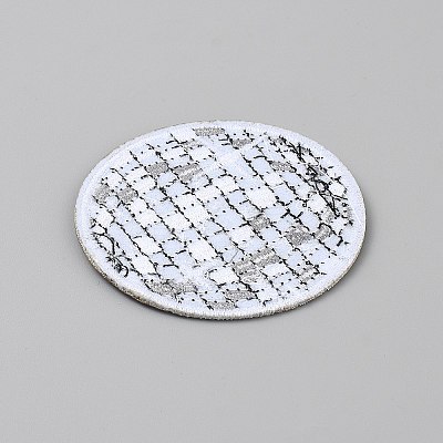 Polyester Iron on/Sew On Patches PATC-WH0022-04B-1