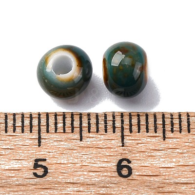 Bright Glazed Porcelain Beads PORC-D300-A35-1