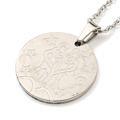 Non-Tarnish Constellation Pendant Necklaces LS-NJEW-S422-04P-03-1