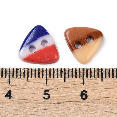 2-Hole Glass Buttons PORC-R010-14-1