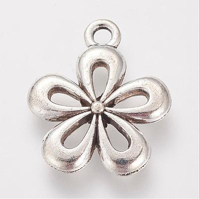 Tibetan Style Alloy Pendants TIBE-S306-12AS-RS-1