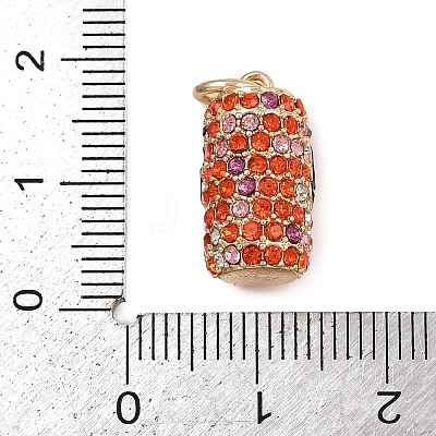 Brass Rhinestone Pendants KK-B145-02G-01-1
