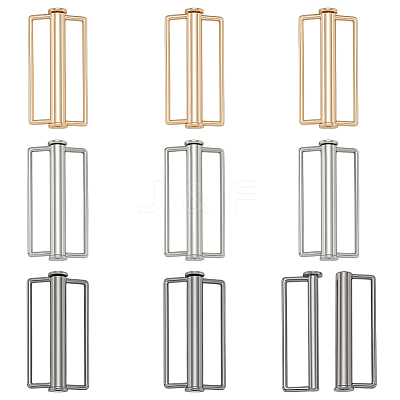 9Pcs 3 Colors Alloy Buckles for Swimwear FIND-BC0014-48A-1