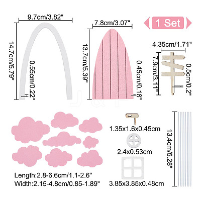 Wood Craft Supplies AJEW-WH0348-265B-1
