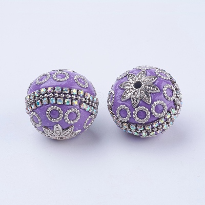 Round Handmade Indonesia Beads IPDL-P001-02D-1