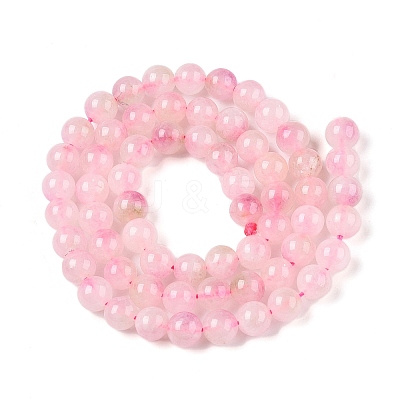 Dyed Natural White Jade Beads Strands G-T138-6mm-210-20-1