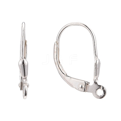 925 Sterling Silver Leverback Hoop Earring Findings STER-A002-181-1