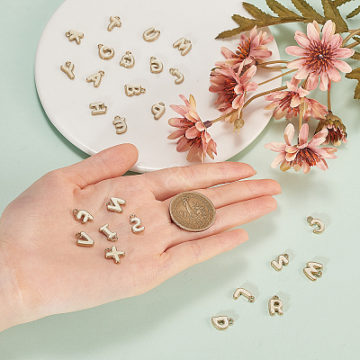 Golden Plated Alloy Enamel Charms ENAM-CJ0001-18A-1