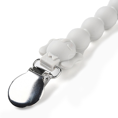 Elephant Silicone Baby Pacifier Holder Chains SIL-P004-C03-1