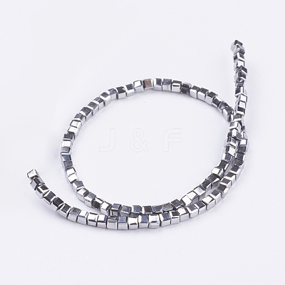 Electroplate Glass Beads Strands EGLA-F013-A01-B-1