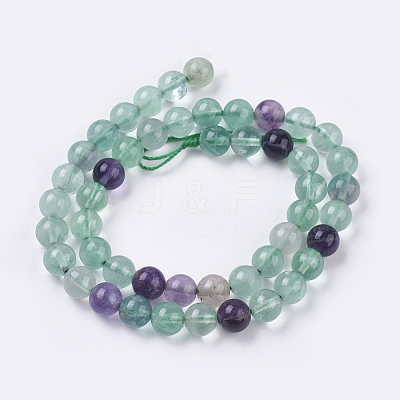 Natural Fluorite Beads Strands G-E468-F01-4mm-1