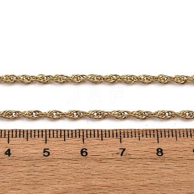 2.5MM 304 Stainless Steel Rope Chain Necklaces NJEW-T016-26G-1