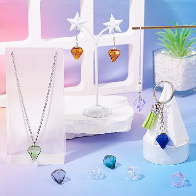 DIY Diamond Glass Bottles Pendants Making Kits DIY-TA0012-40B-1