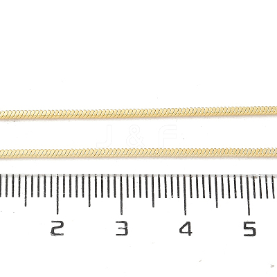 1.5mm Rack Plating Brass Snake Chain Necklaces for Women Men MAK-L044-13G-1