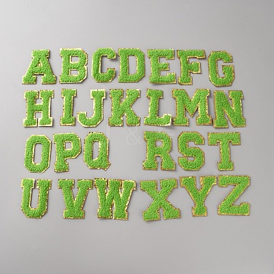 Towel Embroidery Style Cloth Iron on/Sew on Patches PATC-WH0009-34B-1