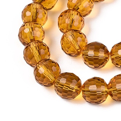 Transparent Glass Bead Strands GLAA-R095-8mm-30-1