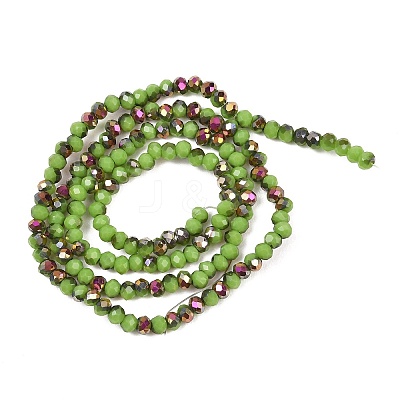 Electroplate Glass Beads Stradns EGLA-H114-02A-08-1