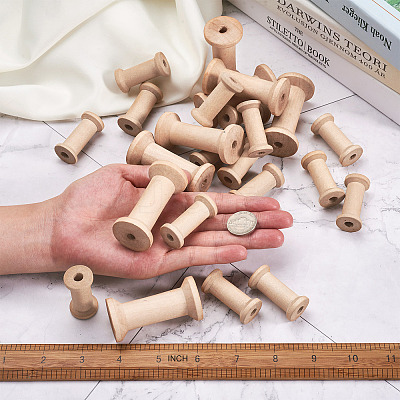 Solid Wood Sewing Embroidery Thread Spool ODIS-TA0001-03-1