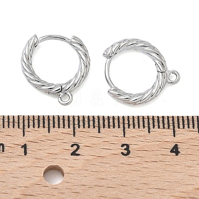 SHEGRACE Brass Hoop Earrings Findings XGR0152P-90P-1