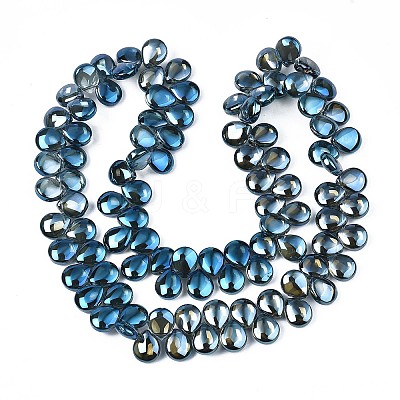 Electroplate Glass Beads Strand X-EGLA-S188-27-C01-1