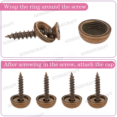2 Bags Carbon Steel Screw FIND-GF0009-32B-1