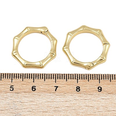 Brass Twister Clasps KK-P323-12G-1