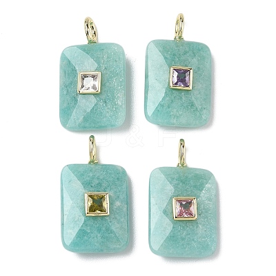 Natural Amazonite Pendants G-I391-03G-06-1