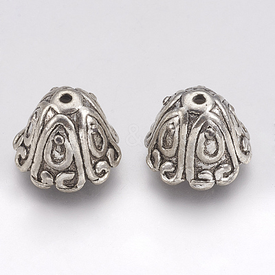 Tibetan Style Alloy Bead Cone TIBE-T011-175AS-LF-1