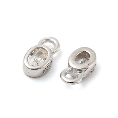 Real Platinum Plated Rhodium Plated 925 Sterling Silver Charms STER-K176-03C-P-1