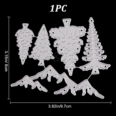 Carbon Steel Cutting Dies Stencils DIY-WH0349-64-1