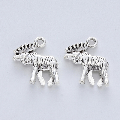 Tibetan Style Alloy Pendants X-TIBE-R316-064AS-RS-1