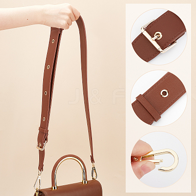 Imitation Leather Bag Strap FIND-WH0040-10B-1