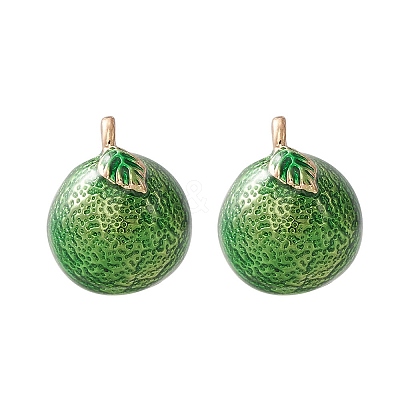 2Pcs Brass Enamel Charms KK-YW0001-85-1