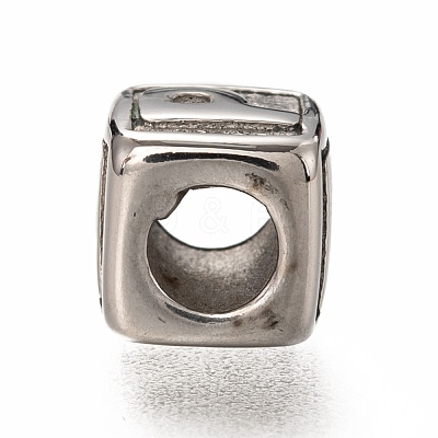 Tarnish Resistant 304 Stainless Steel European Beads OPDL-L020-001P-1