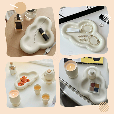 Porcelain Jewelry Dish Tray DJEW-WH0039-87-1