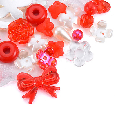 Opaque & Transparent Acrylic Beads MACR-T045-01F-1