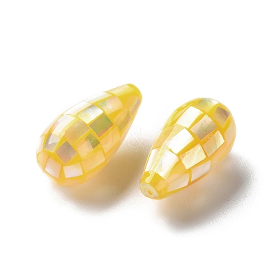 Natural Yellow Shell Beads SSHEL-B002-10A-03-1