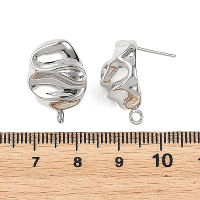 SHEGRACE Brass Stud Earring Findings XGRQ64491-870P-1