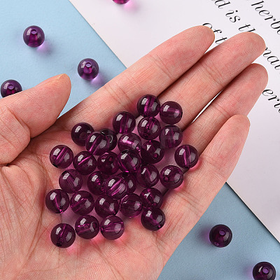 Transparent Acrylic Beads MACR-S370-A10mm-743-1