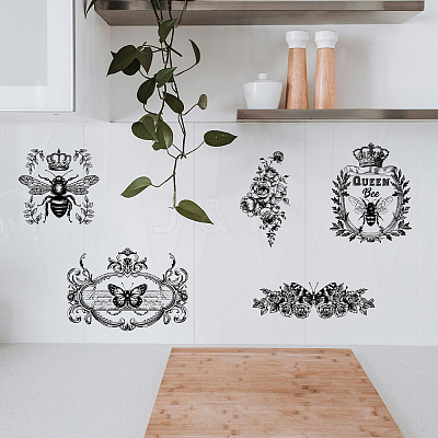 3 Sheets 3 Styles PVC Waterproof Decorative Stickers DIY-WH0404-207-1
